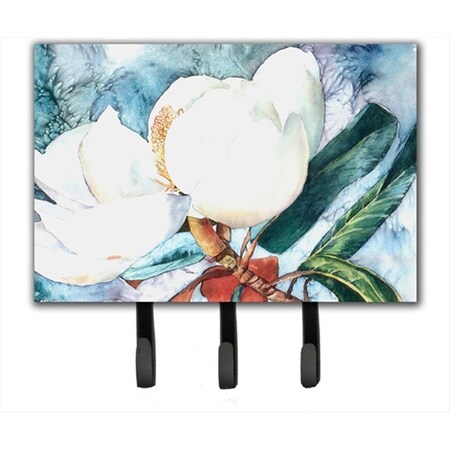 Carolines Treasures Flower Magnolia Leash Holder or Key Hook 8001TH68